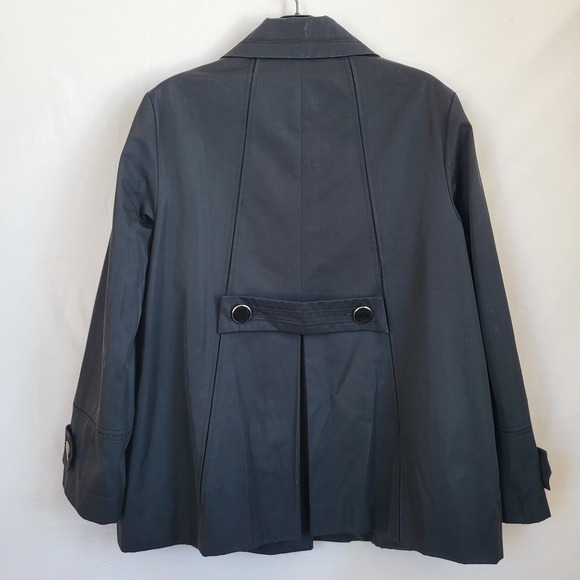 Anne Klein Black Spring Jacket Coat Large - Picture 3 of 10